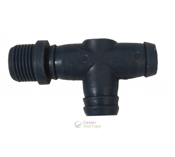 Штуцер пластиковий 1/2" різьблення зовнішнє х 3/4"-3/4"